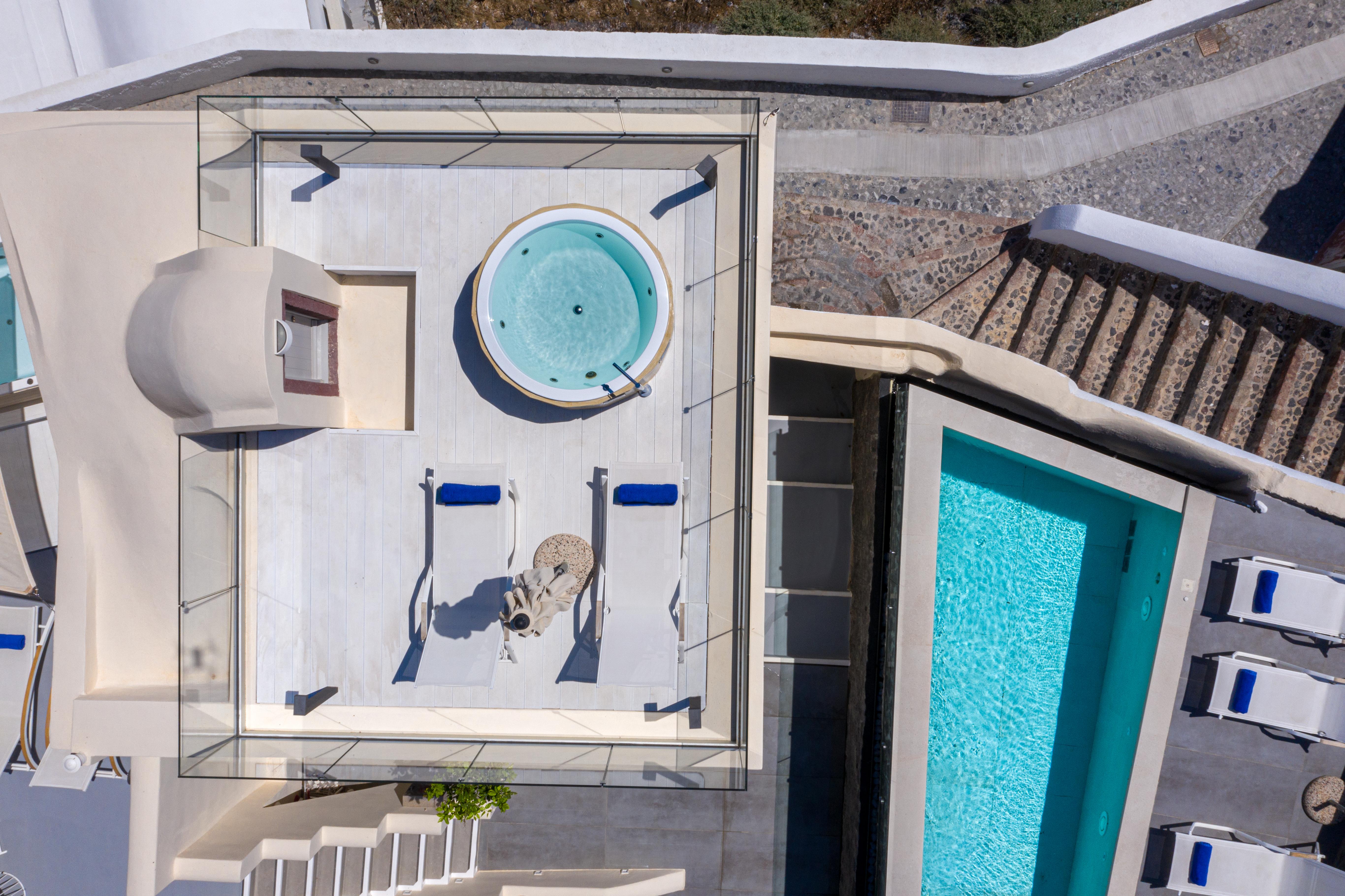 Mythical Blue Luxury Suites (Adults Only) Fira  Dış mekan fotoğraf